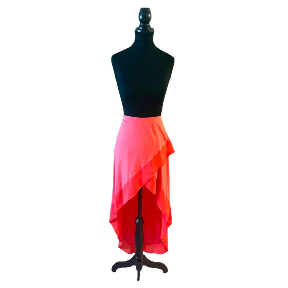 Express Asymmetric high low orange maxi dress